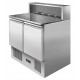 Ice-A-Cool ICE3831: 2 Door Pizza Preparation Counter with Marble Top Section - OFFER PRICE!